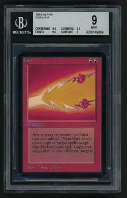 ***BGS 9 Alpha Fork*** MTG Alpha Magic Kid Icarus - Image 1