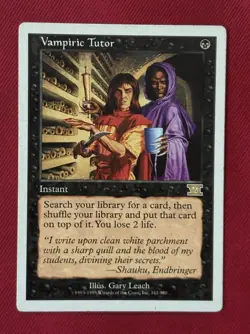 Vampiric Tutor 6th Ed LP Magic The Gathering 6th Edition MTG VI - Image 1
