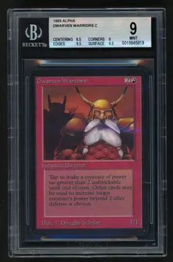 ***BGS 9 Alpha Dwarven Warriors*** MTG Alpha Magic Kid Icarus - Image 1