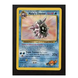 Pokemon Misty's Cloyster 29/132 Gym Heroes Unlimited Rare 70HP Stage 1 - Image 1