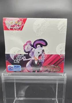 Pokemon Destined Rivals Booster Box Sealed with Acrylic Case - Image 1