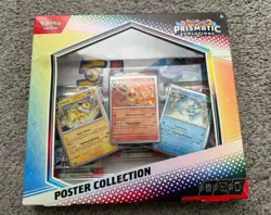 Pokemon TCG Scarlet & Violet Prismatic Evolutions Poster Collection Box, READ!!! - Image 1