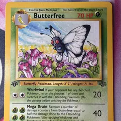 Butterfree Uncommon Jungle 33/64 1st Edition NM Pokemon TCG 🔥 - Image 2
