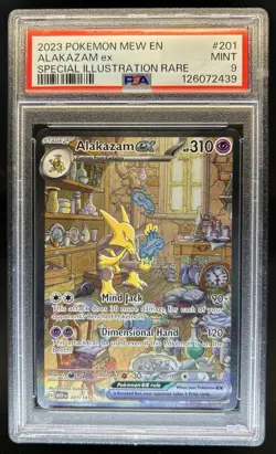 2023 Pokemon SV 151 Alakazam ex Special Illustration Rare #201/165 PSA 9 - Image 1