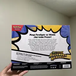 Pokemon Mega Feraligatr ex Ascended Heroes Booster Box Topper English TCG - Image 2