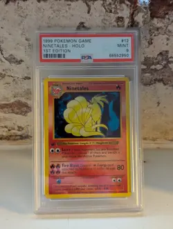 1999 Pokemon Game Ninetales Holo 1st Edition #12 PSA 9 Mint Base Set - Image 3