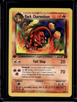 2000 Pokemon Team Rocket First Edition Dark Charmeleon #32/82 - Image 1
