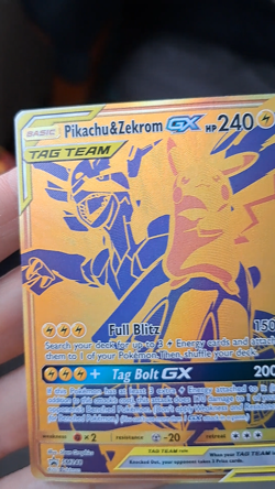 Pokemon Pikachu & Zekrom GX SM248 - Image 2