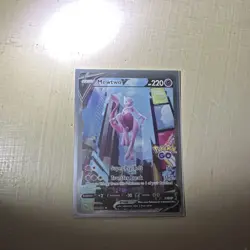 Pokemon TCG Mewtwo V Ultra Rare Holo 030/078 Pokemon GO 220 HP Basic - Image 2