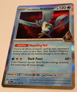 Pokemon - Team Rocket's Articuno - 051/182 - Reverse Holo - Destined Rivals - Image 1
