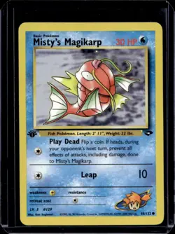 2000 Pokemon Gym Challenge 1st Edition Misty's Magikarp #88/132 - Image 1