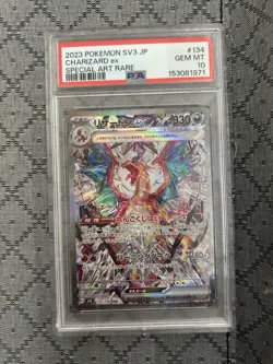 Charizard EX 134/108 Sv3: Ruler of the Black Flame Holo (Japanese) PSA 10 - Image 1