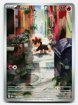 LITLEO MEGA EVOLUTION 139/132 NM ILLUSTRATION RARE POKEMON - Image 2