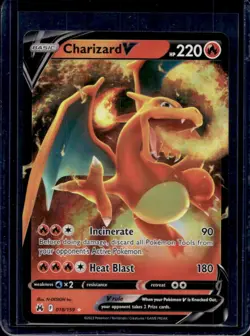 2023 Pokemon SWSH Crown Zenith Charizard V #018/159 - Image 1