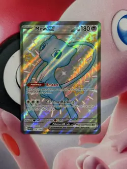 Pokemon Mew ex 180 HP Shiny Ultra Rare Full Art Holo 216/091 Paldean Fates EN - Image 1