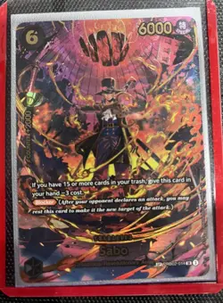 One Piece TCG Sabo (SP) Foil Adventure on Kami's Island #PRB02-014 NM - Image 1