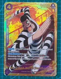 One Piece TCG Mr.2.Bon.Kurei (Bentham) EB01-061 SEC Memorial Collection - Image 1