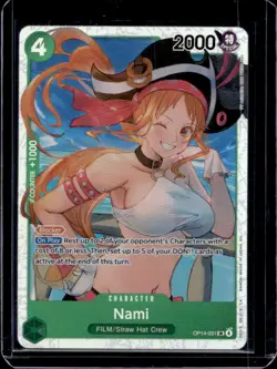 2026 One Piece Azure Sea's Seven Nami Super Rare #OP14-031 - Image 1