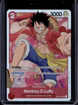 2022 One Piece Romance Dawn Monkey.D.Luffy Super Rare #OP01-024 - Image 1