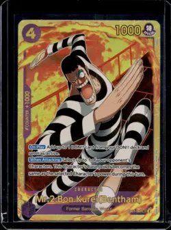 2024 One Piece Memorial Mr.2.Bon.KureiBentham Secret Rare #EB01-061 - Image 1