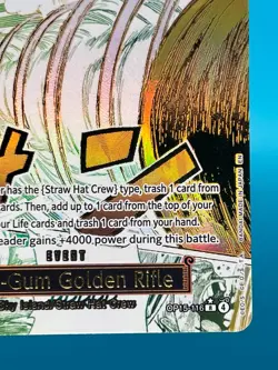 One Piece Adventure on Kami’s Island OP15-116 Gum-Gum Golden Rifle Art Alt - Image 4