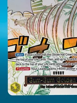 One Piece Adventure on Kami’s Island OP15-116 Gum-Gum Golden Rifle Art Alt - Image 5