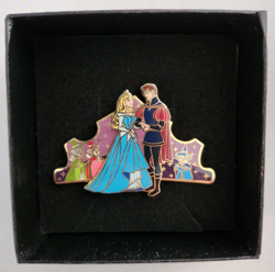 Sleeping Beauty & Prince Phillip & fairies Crown Tiara - Disney Pin HTF + Box - Image 3