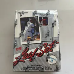 1990 Leaf Baseball Series 2 Box Sealed (36 Packs) - Image 1