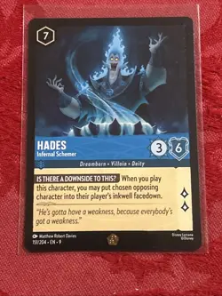 Disney Lorcana Fabled - Hades - Infernal Schemer - 151/204 Legendary - Image 1