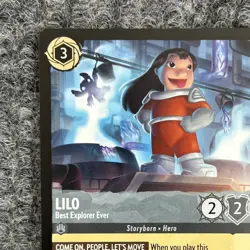 Disney Lorcana Fabled Lilo Best Explorer Ever 174/204 Super Rare NM - Image 3