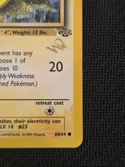 Pokemon TCG Pikachu [W Stamped] 60/64 WOTC Promo Unplayed NM+ - Image 4