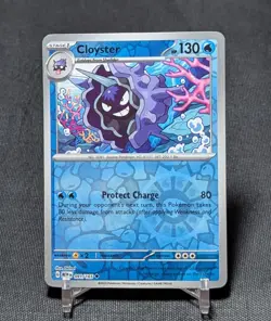 Cloyster Uncommon Reverse Holo Water Scarlet & Violet: 151 Pokemon Card 091/165 - Image 1