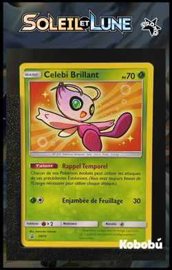 Carte Pokemon Celebi Brillant SM79 FR Promo Soleil Et Lune 2 - Image 1