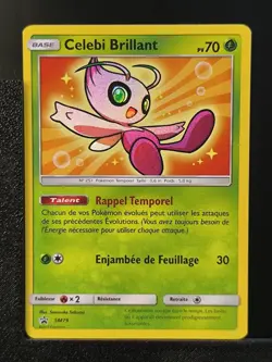 Carte Pokemon Celebi Brillant SM79 FR Promo Soleil Et Lune 2 - Image 2