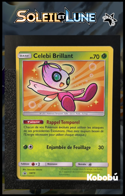 Carte Pokemon Celebi Brillant SM79 FR Promo Soleil Et Lune 3 - Image 1
