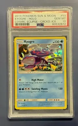 PSA 10💎 Kyogre 53/236 Cosmic Eclipse Cracked Ice Holo Promo Pokemon LOW POP: 25 - Image 4
