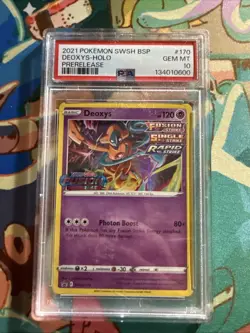 Deoxys - (Prerelease) SWSH170 SWSH: Sword & Shield Promo Cards Holo PSA 10 - Image 1