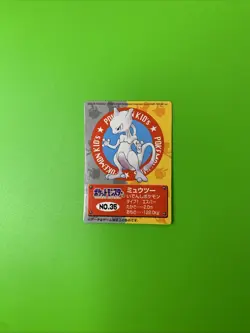 Mewtwo Pokemon Kids Mini Card Bandai Rare Collectible 2018 LP+ - Image 1