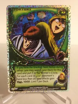 Yu Yu Hakusho TCG CCG Torture S19 Jagged Foil 1st Edition Gateway Card - Image 1
