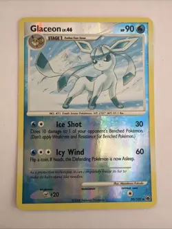 Glaceon Lv. 46 20/100 DP Majestic Dawn Reverse Holo Rare 2008 Pokemon Card - Image 1