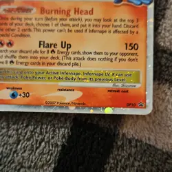 Pokemon Infernape LV.X DP10 Promo Holo Diamond & Pearl 2007 Card - Image 2