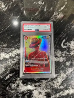 PSA 10 Monkey.D.Luffy OP12-015 Legacy of the Master Foil BANDAI CARD - Image 1