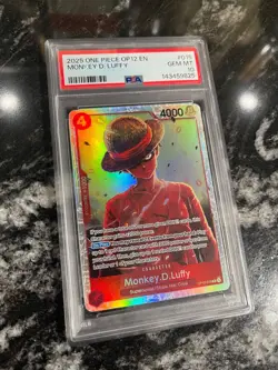 PSA 10 Monkey.D.Luffy OP12-015 Legacy of the Master Foil BANDAI CARD - Image 2
