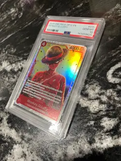 PSA 10 Monkey.D.Luffy OP12-015 Legacy of the Master Foil BANDAI CARD - Image 3