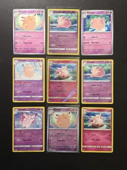 9 Clefable Pokemon Card Collection SM SWSH SV Reverse Holo Fairy Psychic PTCG A2 - Image 1
