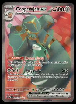 Pokemon Cards Copperajah ex 245/193 Paldea Evolved Ultra Rare LP *4 - Image 1