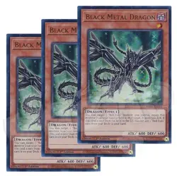 Yugioh - Black Metal Dragon x 3 - 1st Edition Ultra Rare NM - Free Holo Card - Image 1