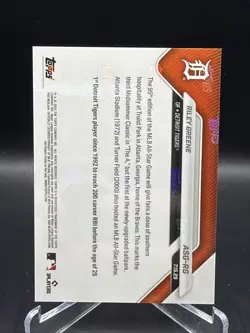Riley Greene 2025 Topps NOW MLB All-Star Game #ASG-RG Detroit Tigers - Image 2