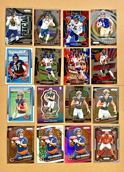 Bears 24 Card Lot 2025 Prizm Kyle Monangai Pink #348 + Caleb Williams RC & More! - Image 1