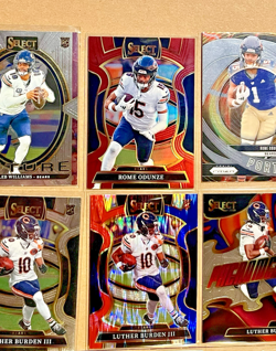 Bears 24 Card Lot 2025 Prizm Kyle Monangai Pink #348 + Caleb Williams RC & More! - Image 3
